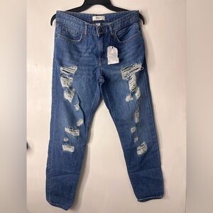 Forever 21 Blue Distressed Men Jeans